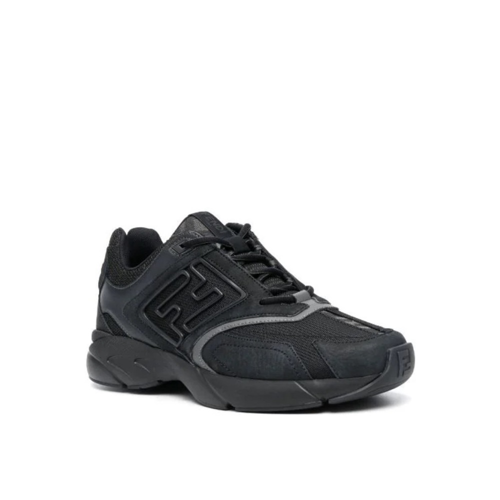 Fendi logo print mesh sneakers